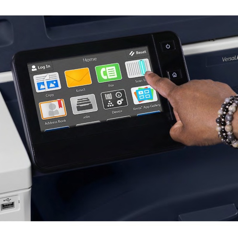 Xerox VersaLink B7100 MFP B7130/ENGH2 monochrome multifunction printer with dual trays, 320 GB hard drive, and 130-sheet DADF — alternate view 3