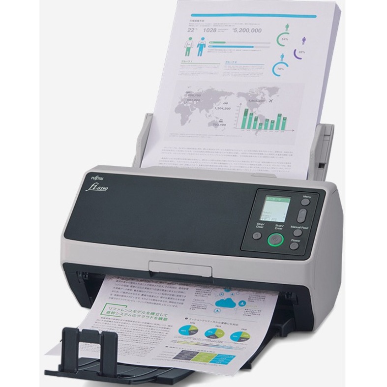 Ricoh fi-8190 Large Format ADF/Manual Feed Scanner - 600 dpi Optical