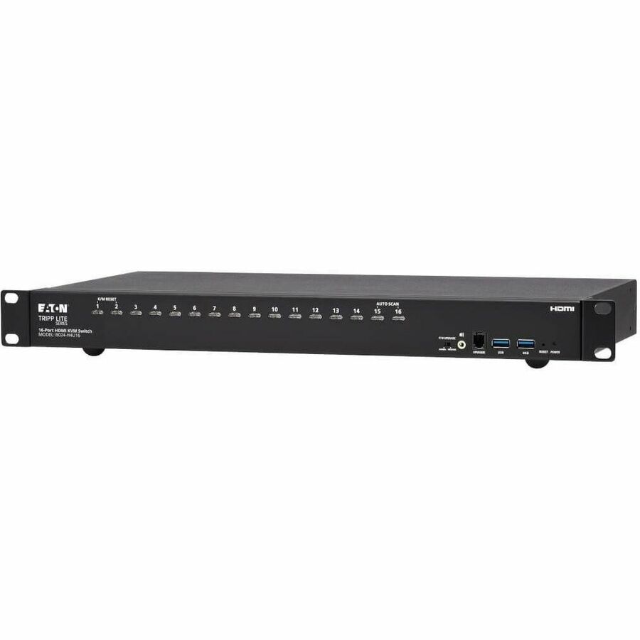 Tripp Lite by Eaton 16-Port 4K HDMI/USB KVM Switch - 4K 60 Hz Video/Audio, USB Peripheral Sharing, 1U Rack-Mount
