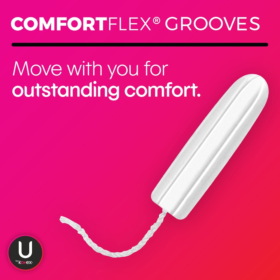 Kimberly-Clark U by Kotex Click Tampon Regular - 1 Each - Anti-leak, Fragrance-free, Comfortable, Unscented