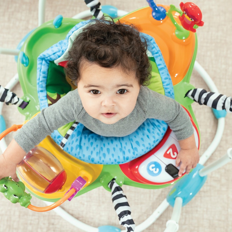 Baby Einstein Neighborhood Friends Activity Jumper - Skill Learning: Interactive Learning, Light, Sound, Songs, Discovery, Language Development, Sensory, Eye-hand Coordination, Muscle - 6 Month & Up - Infant & Toddler Toys - KDCKII60184