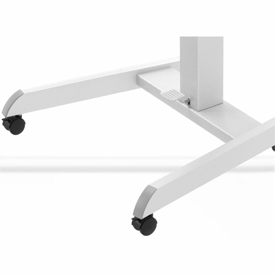 CTA Digital Adjustable Rolling Laptop Desk with Grommet Holes for Mounting