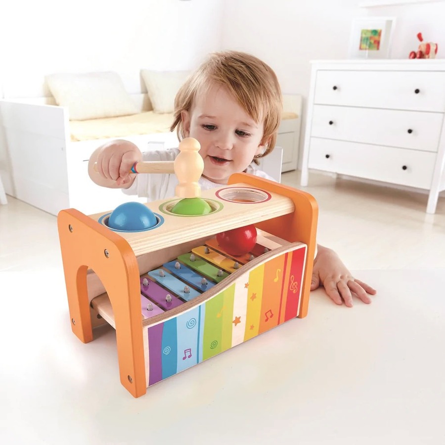 Hape Pound and Tap Bench - Music Skill Learning - Child - Infant & Toddler Toys - HAPE0305