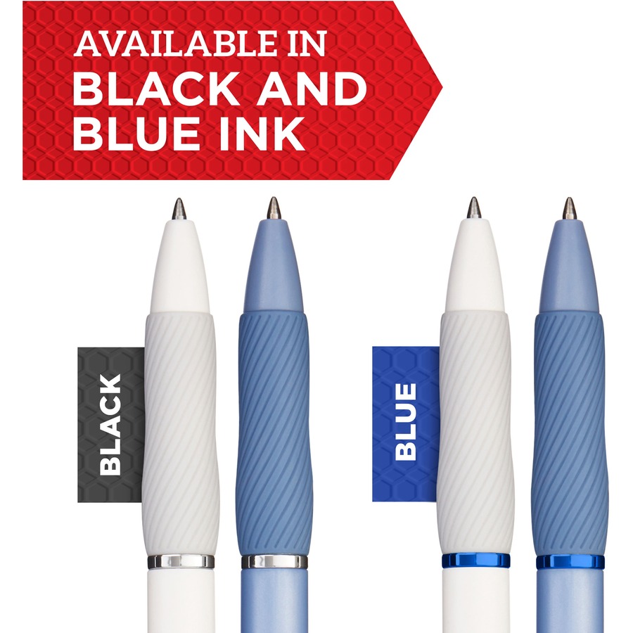 Sharpie S-Gel Pens - Medium Pen Point - 0.7 mm Pen Point Size - Black  Gel-based Ink - White Metal Barrel - 8 / Pack - Bluebird Office Supplies