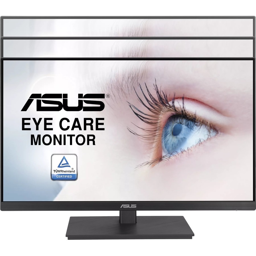 The frameless ASUS VA27EQSB eye care monitor features a 27-inch panel and 178 wide viewing angle for a vivid image quality with