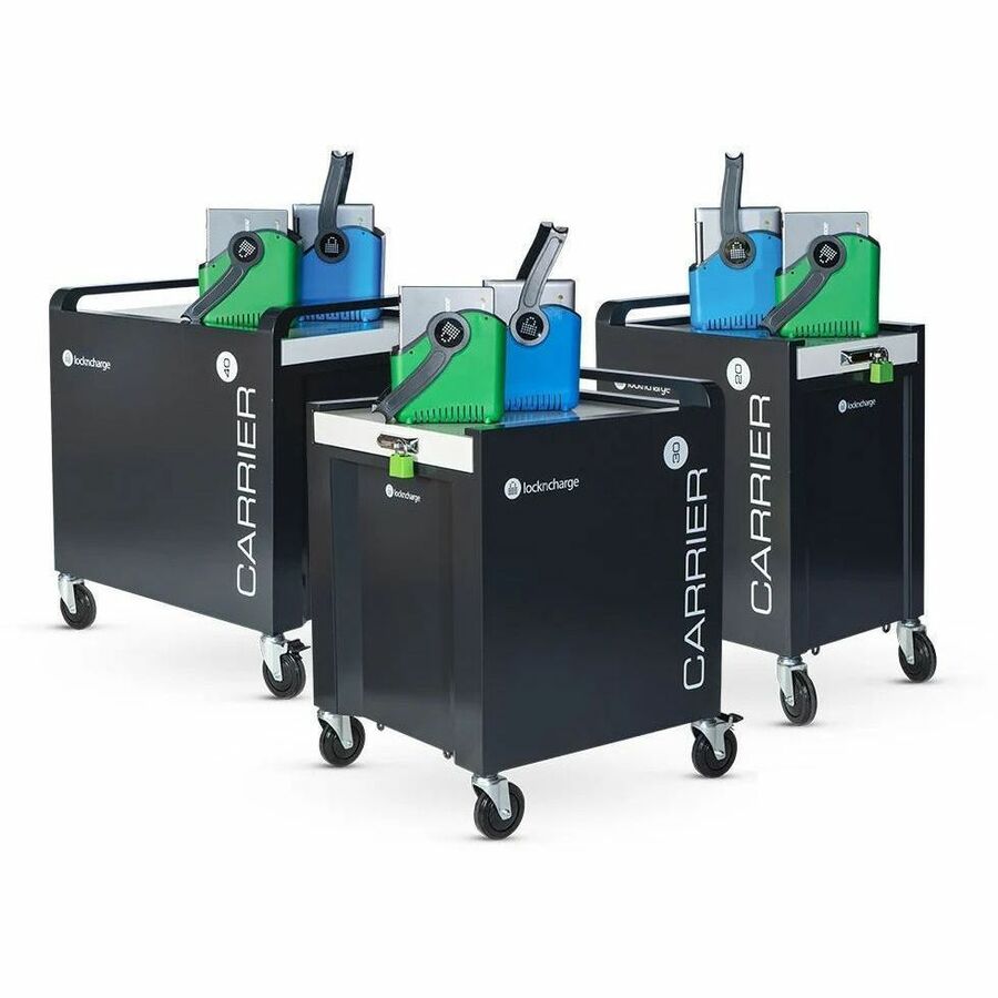 LocknCharge Carrier 30 charging cart prewired with USB-C 65 W support for secure device charging and storage — alternate view 3