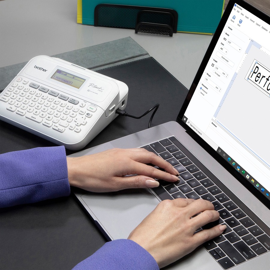 Brother P-touch PT-D410 Home/Office Advanced Connected Label Maker - Electronic Label Makers - BRTPTD410