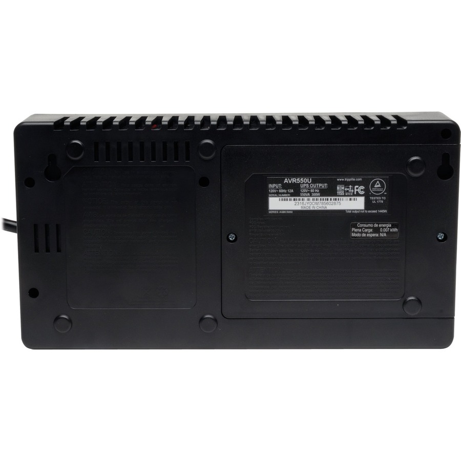 Tripp Lite by Eaton UPS 550VA 300W Line-Interactive UPS - 8 NEMA 5-15R Outlets AVR 120V 50/60 Hz USB Desktop/Wall Mount