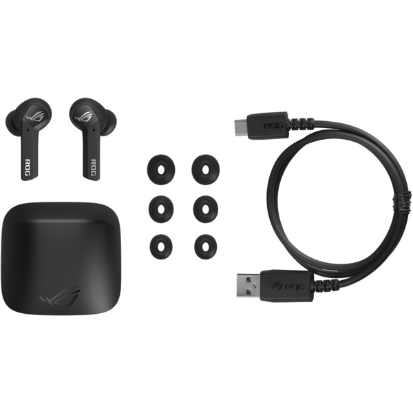 ASUS ROG Cetra True Wireless Gaming Bluetooth Earbuds, Black