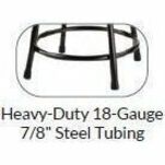 National Public Seating 6400 Series Heavy-Duty Padded Stools - Black Seat Color - Vinyl, Medium Density Fiber (MDF) Seat Material - Black Frame Color - Steel Frame Material - Four-legged Base - Black - Plush - 1 Each