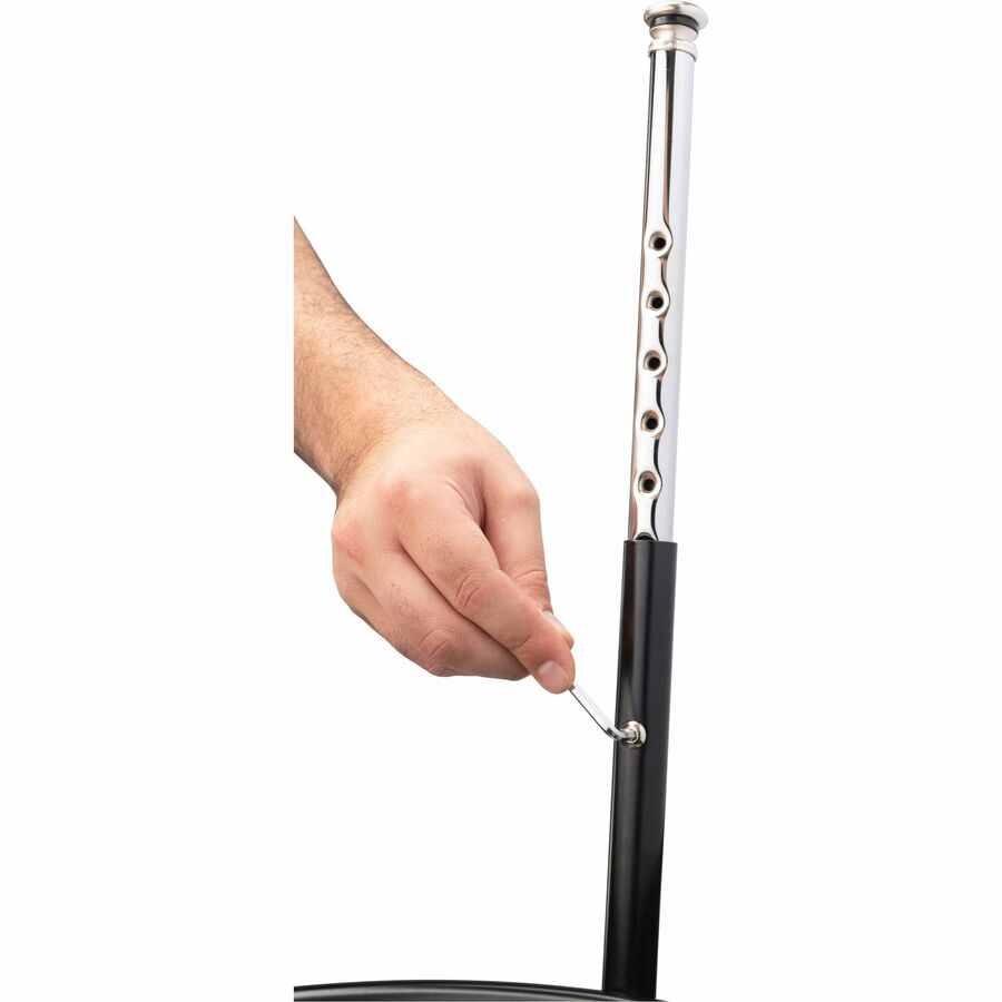 National Public Seating 6400 Series Heavy-Duty Padded Stools - Black Seat Color - Vinyl, Medium Density Fiber (MDF) Seat Material - Black Frame Color - Steel Frame Material - Four-legged Base - Black - Plush - 1 Each