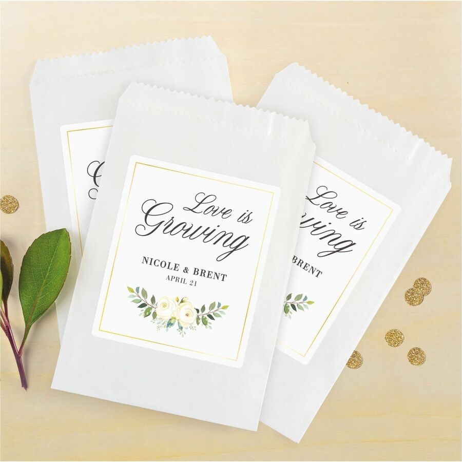Avery&reg; White Rectangle Labels with Sure Feed Technology
