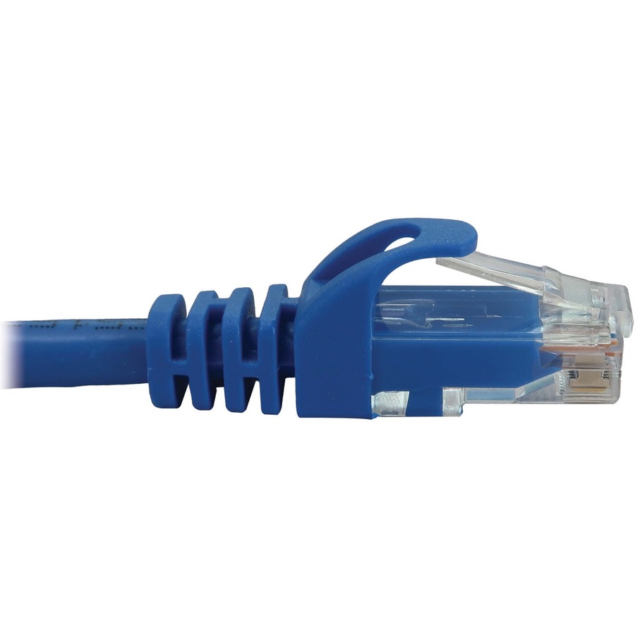 Tripp Lite by Eaton Cat6a 10G Snagless Molded UTP Ethernet Cable (RJ45 M/M), PoE, Blue, 1 ft. (0.3 m)