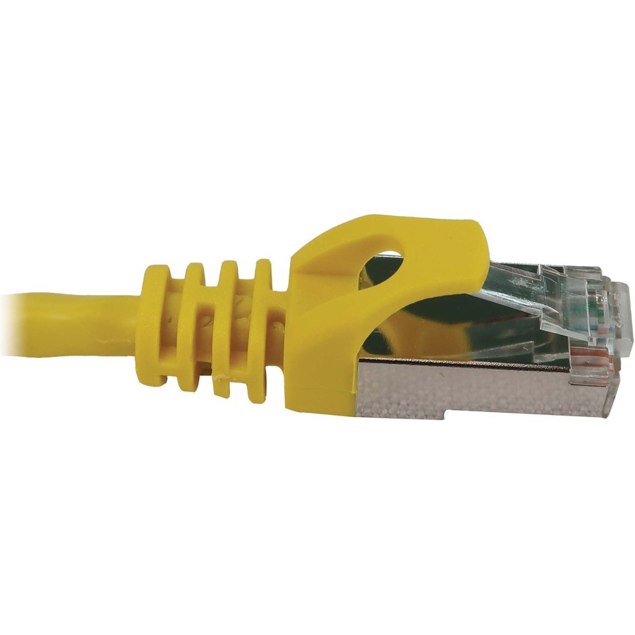 Tripp Lite by Eaton Cat6a 10G Snagless Shielded Slim STP Ethernet Cable (RJ45 M/M), PoE, Yellow, 3 ft. (0.9 m)