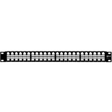 Tripp Lite by Eaton 48-Port 1U Rack-Mount Unshielded Blank Keystone/Multimedia Patch Panel, RJ45 Ethernet, USB, HDMI, Cat5e/6