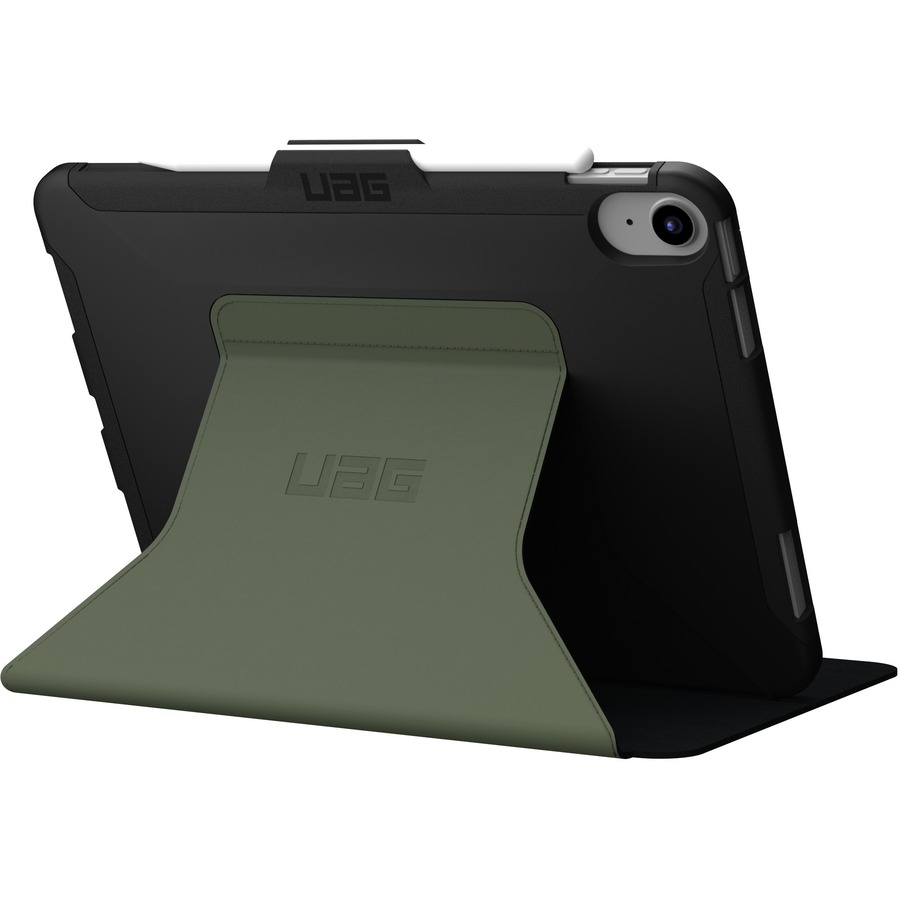 Urban Armor Gear Scout Carrying Case (Folio) for 10.9" Apple iPad (2022) Tablet - Black, Olive