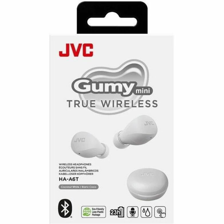 JVC HA-A6T-W Gumy Mini True Wireless Earphones - Coconut White