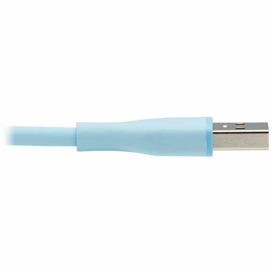 Eaton Tripp Lite Series Safe-IT USB-A to USB-C Antibacterial Cable, USB 2.0, Ultra Flexible (M/M), Light Blue, 3 ft. (0.91 m)