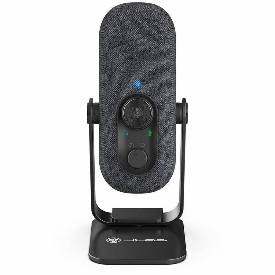 Black JLAB Audio GO TALK USB desktop microphone for calls and voice recording — alternate view 3