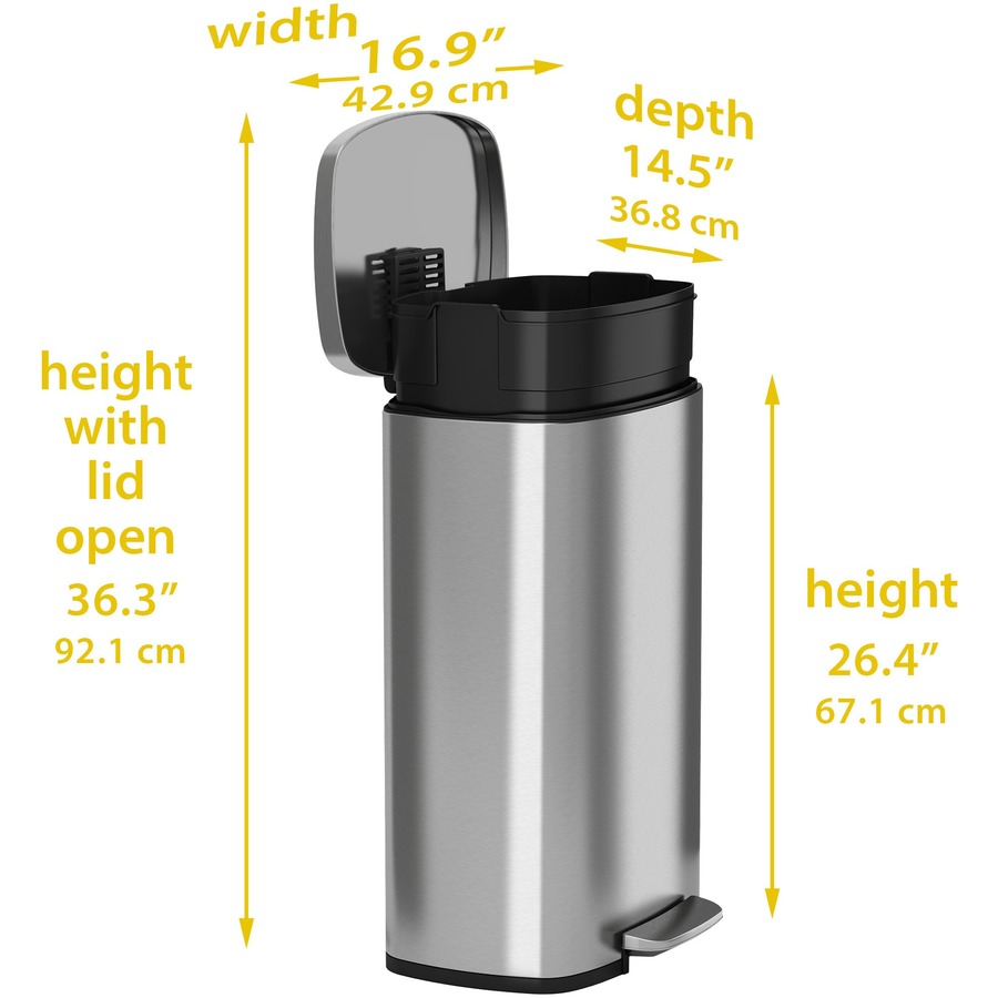 HLS Commercial 13-Gallon Soft Step Trash Can