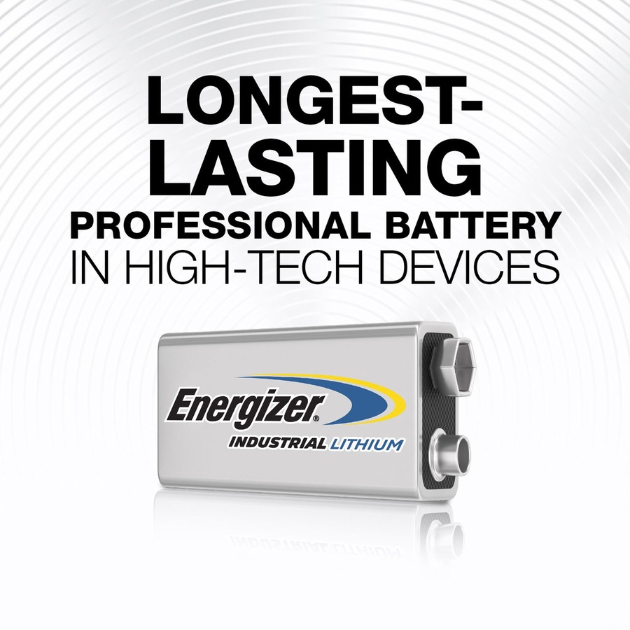 Energizer Industrial 9 Volt Batteries, Alkaline 9v Battery (12 Count) :  : Electronics