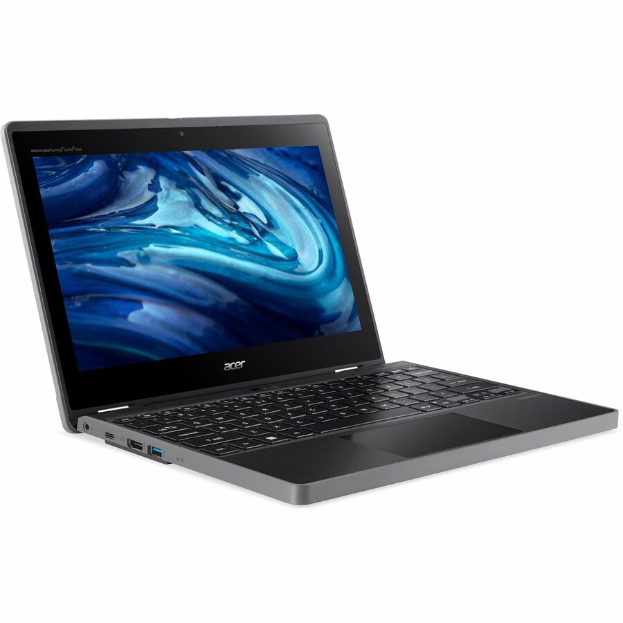 Acer TravelMate Spin B3 TMB311RN-33 TMB311RN-33-C62J 11.6" Touchscreen Convertible 2 in 1 Notebook - WXGA - 60 Hz - Intel N-Series N100 - 8 GB - 128 GB Flash Memory - English Keyboard - Black