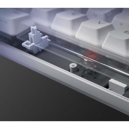 ASUS ROG Falchion Ace NXRD WHT 65% wired RGB mechanical gaming keyboard with white finish — alternate view 3