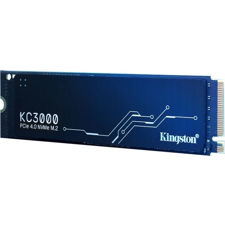 Kingston KC3000 2 TB Solid State Drive - M.2 2280 Internal - PCI Express NVMe (PCI Express NVMe 4.0 x4) - Black - Notebook, Desktop PC Device Supported - 1638.40 TB TBW - 7000 MB/s Maximum Read Transfer Rate - 5 Year Warranty = KIN831314