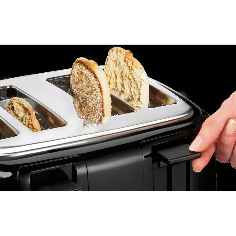 Proctor Silex Wide Slot 4-Slice (Black) Toaster