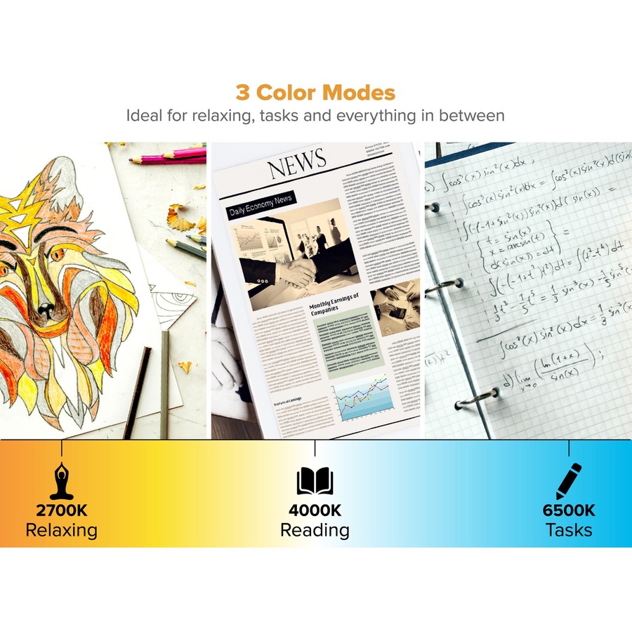 Picture of Bostitch Wireless Charging LED Desk Lamp