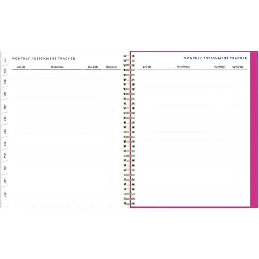 Blue sky 2023 2024 star confetti student weekly monthly planner