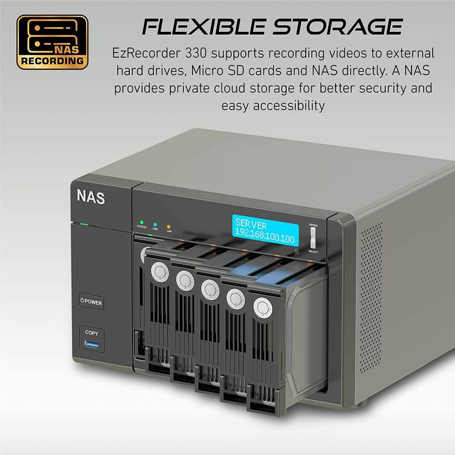 Avermedia Ezrecorder 330 Capture ER330 dedicated video capture device for streaming and content creation — alternate view 3