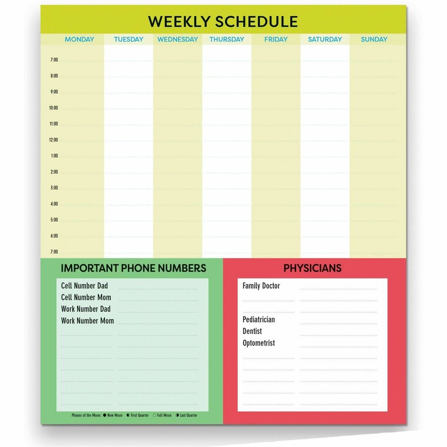 Blueline Fridgeplanner Monthly Magnet Calendar - Monthly - 16 Month - September 2023 - December 2024 - 1 Month Single Page Layout - 13 1/2" x 14" Sheet Size - Blue/White - Magnetic, Monthly Calendar, To-do List, Notes Section, Dated Planning Page, Ruled D