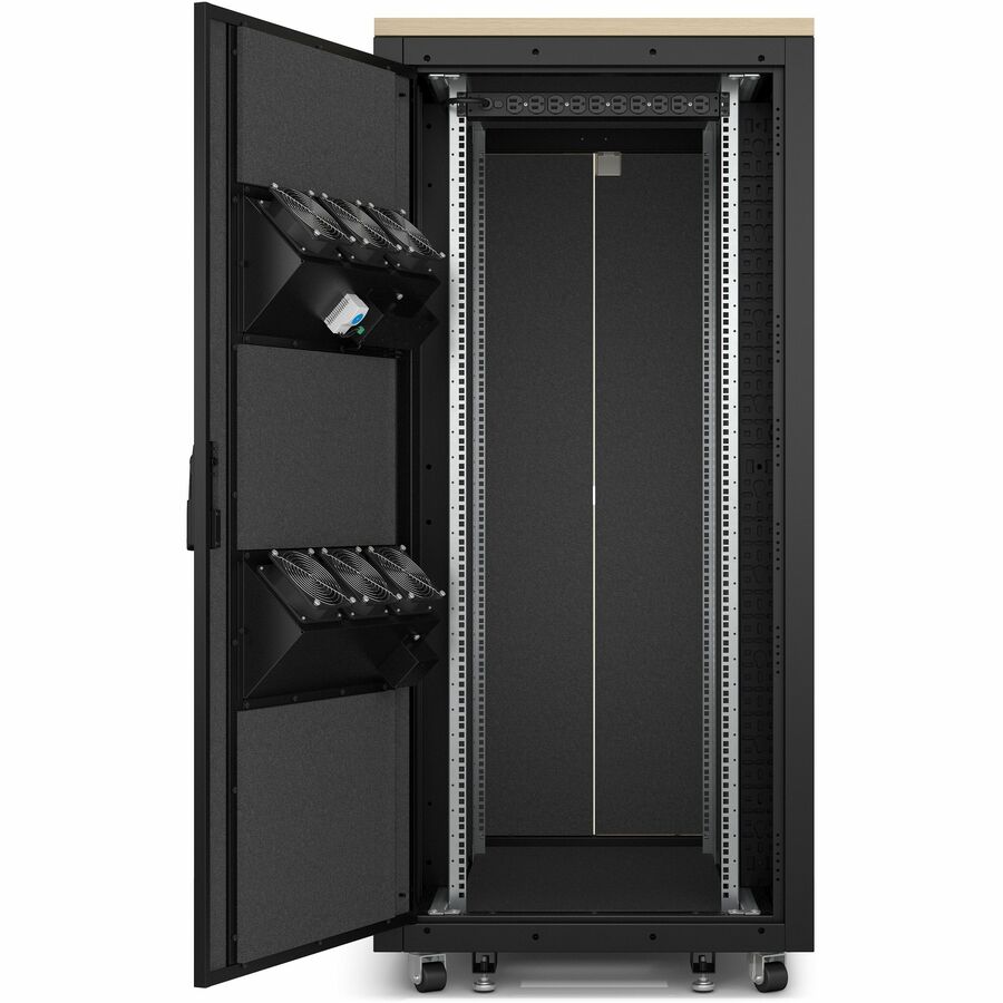 APC NetShelter Soundproof, 32U, Server Rack Enclosure, 120V, Maple [TAA]