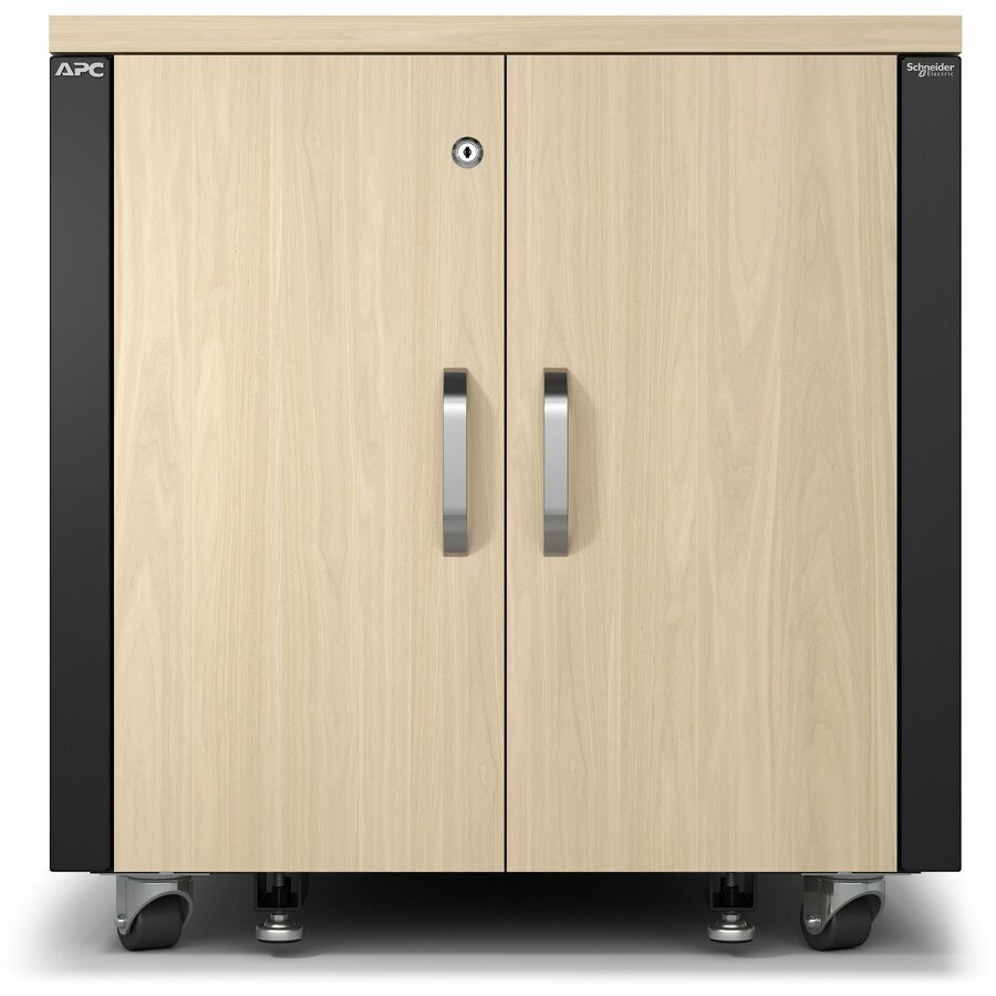 APC NetShelter Soundproof, 12U, Server Rack Enclosure, Maple [TAA]