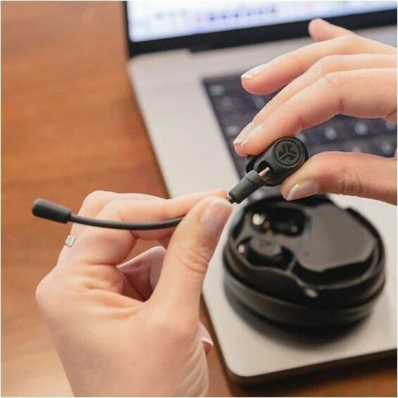 JLab Work Buds in-ear headset with boom microphone — alternate view 3