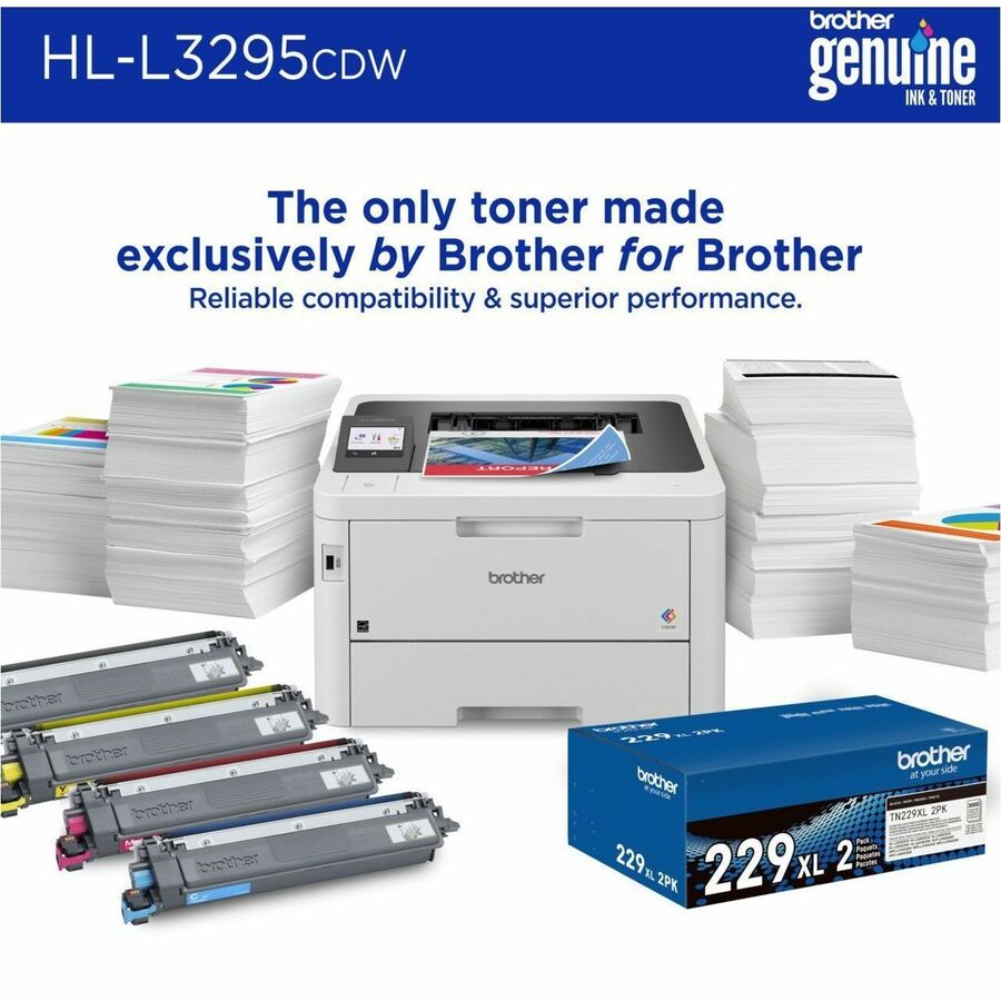 Compact Digital Color Printer with Wireless and Duplex Printing