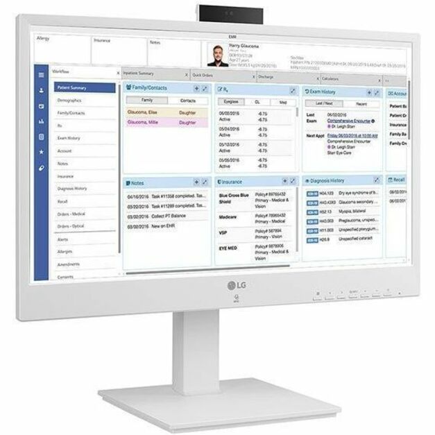 LG 24CR670NK6P All-in-One Thin Client - Intel Pentium N6005 Quad-core (4 Core) 2 GHz - White