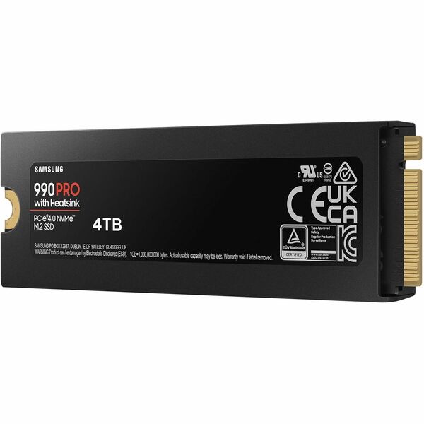 SAMSUNG 990 Pro  4TB with Heatsink M.2 NVMe PCIe 4.0  SSD