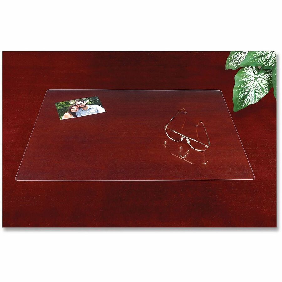 Artistic Eco-Clear Desk Pad - 24" Width - Plastic, Poly - Clear