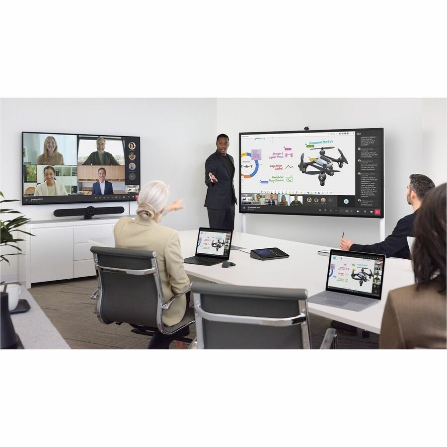 Microsoft Surface Hub 3 85 in TAA demo collaboration display for large-room video conferencing — alternate view 3