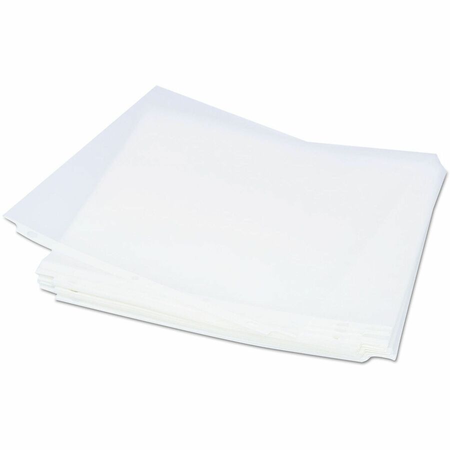 Universal Punched Ring Binder Sleeves - 2 x Sheet Capacity - For Letter 8 1/2" x 11" Sheet - 3 x Holes - Ring Binder - Top Loading - Clear - Polypropylene - 50/Pack - 1 Pack