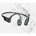 SHOKZ OpenRun Wireless Headphones, Grey | Bluetooth | 8th Generation Bone Conduction & Open-Ear Design with Mic | IP67 Waterproof (not for swimming) | 8-hour Battery Life & Quick Charge