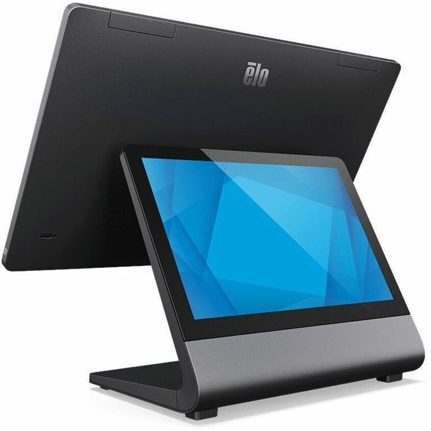 Elo all-in-one POS terminal with 8 GB RAM, single SSD, and customer-facing display configuration — alternate view 3