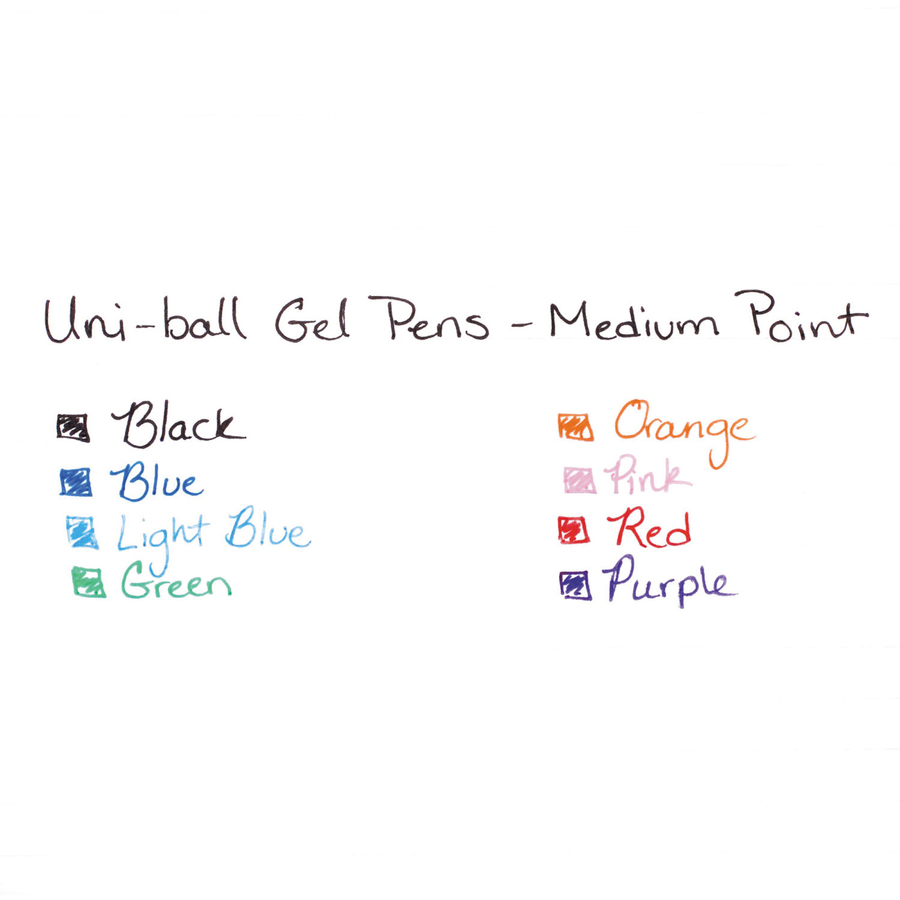 uni-ball 207 Retractable Gel - Medium Pen Point - 0.7 mm Pen Point Size - Conical Pen Point Style - Refillable - Retractable - Black Pigment-based Ink - Translucent Barrel - Rollerball Pens - UBC33950