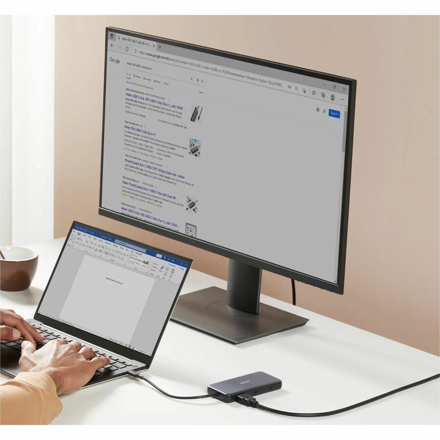 ANKER ANKER555 POWEREXPAND 8-IN-1 HUB HDMI 10GBPS USBC 100W POWERDELIVERY — alternate view 3