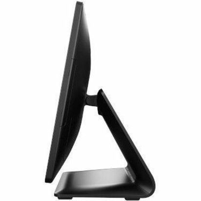 Black Elo Touch all-in-one POS terminal with 17-inch display for compact checkout counters — alternate view 3