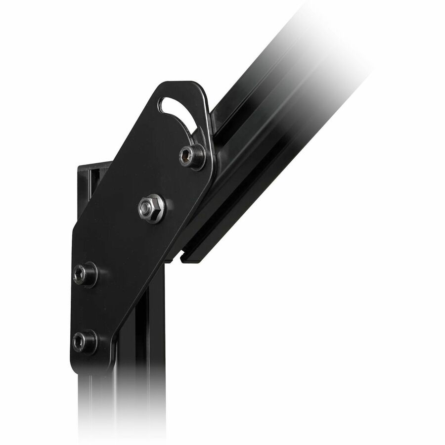 NEXT LEVEL RACING Elite Free Standing Quad Monitor Add-On Black Edition for sim racing setups — alternate view 3