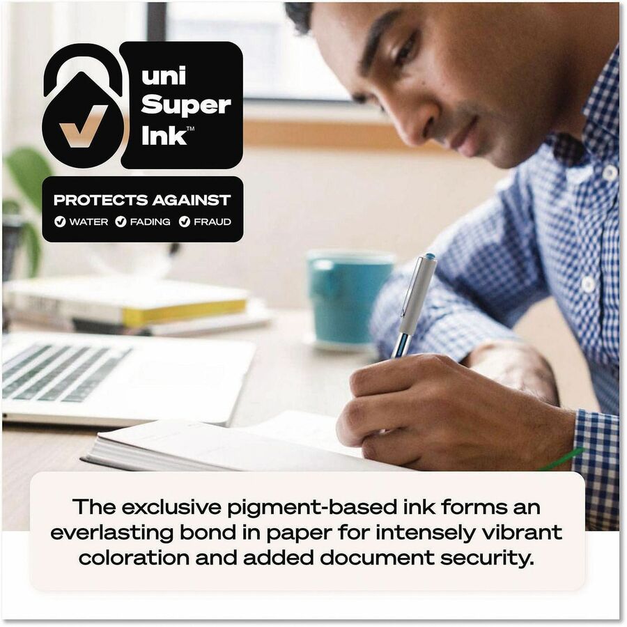 uni® Vision Rollerball Pen - 0.7 mm, Fine Pen Point - Passion Pink Ink - Liquid - Writing - 12 / Dozen