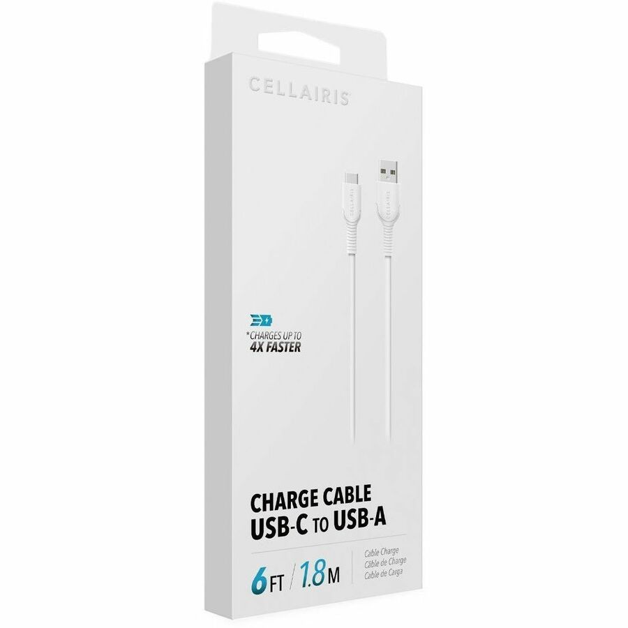 6 ft CELLAIRIS USB-C to USB-A charging cable — alternate view 3